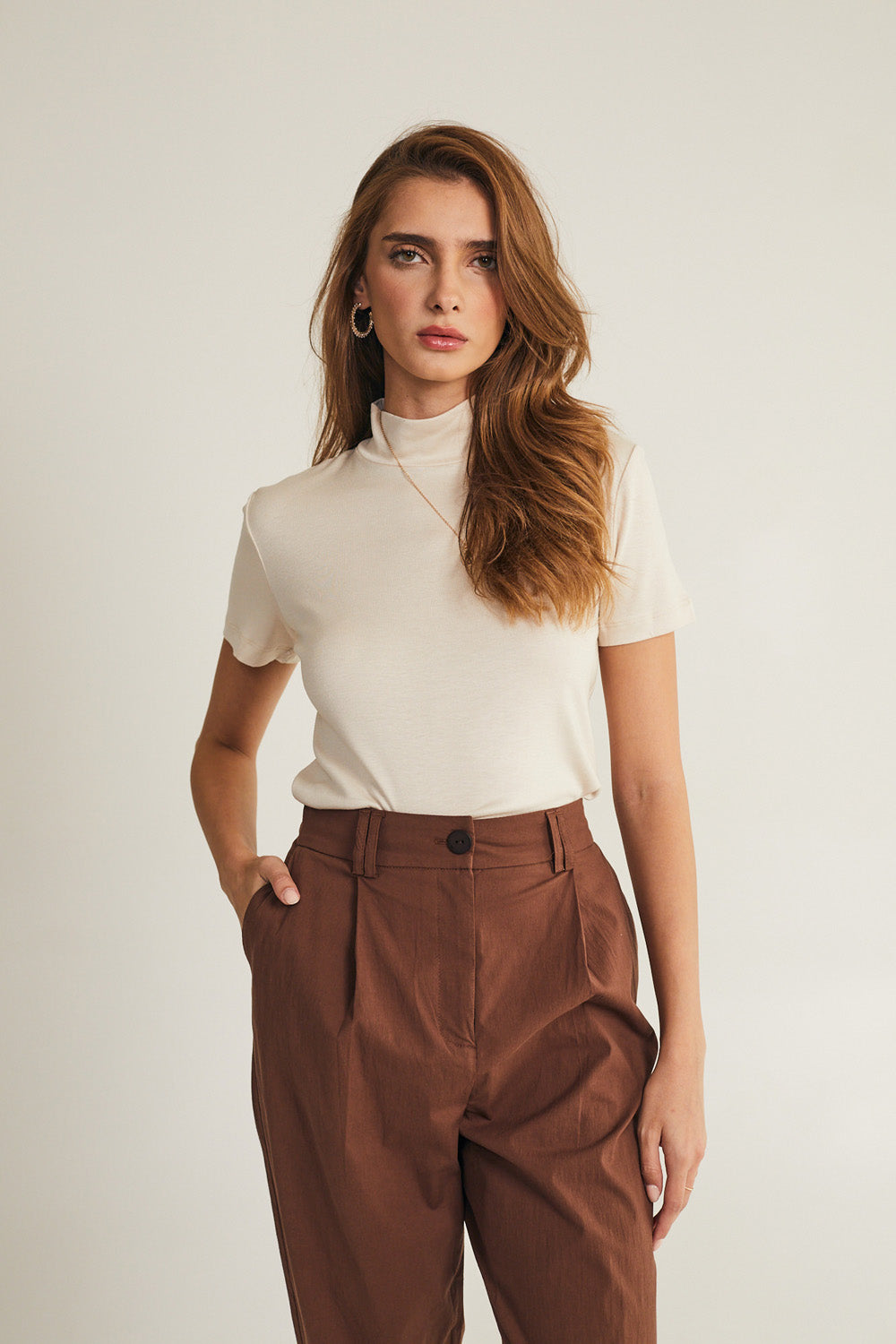 Giovanna pants in gray color