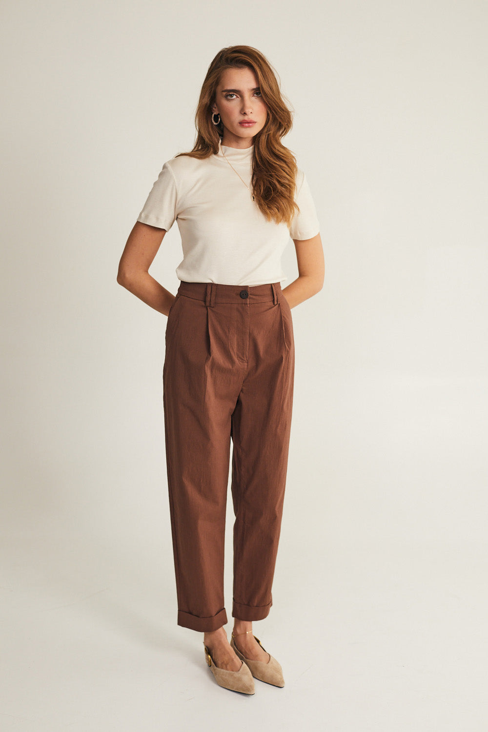 Giovanna pants in gray color