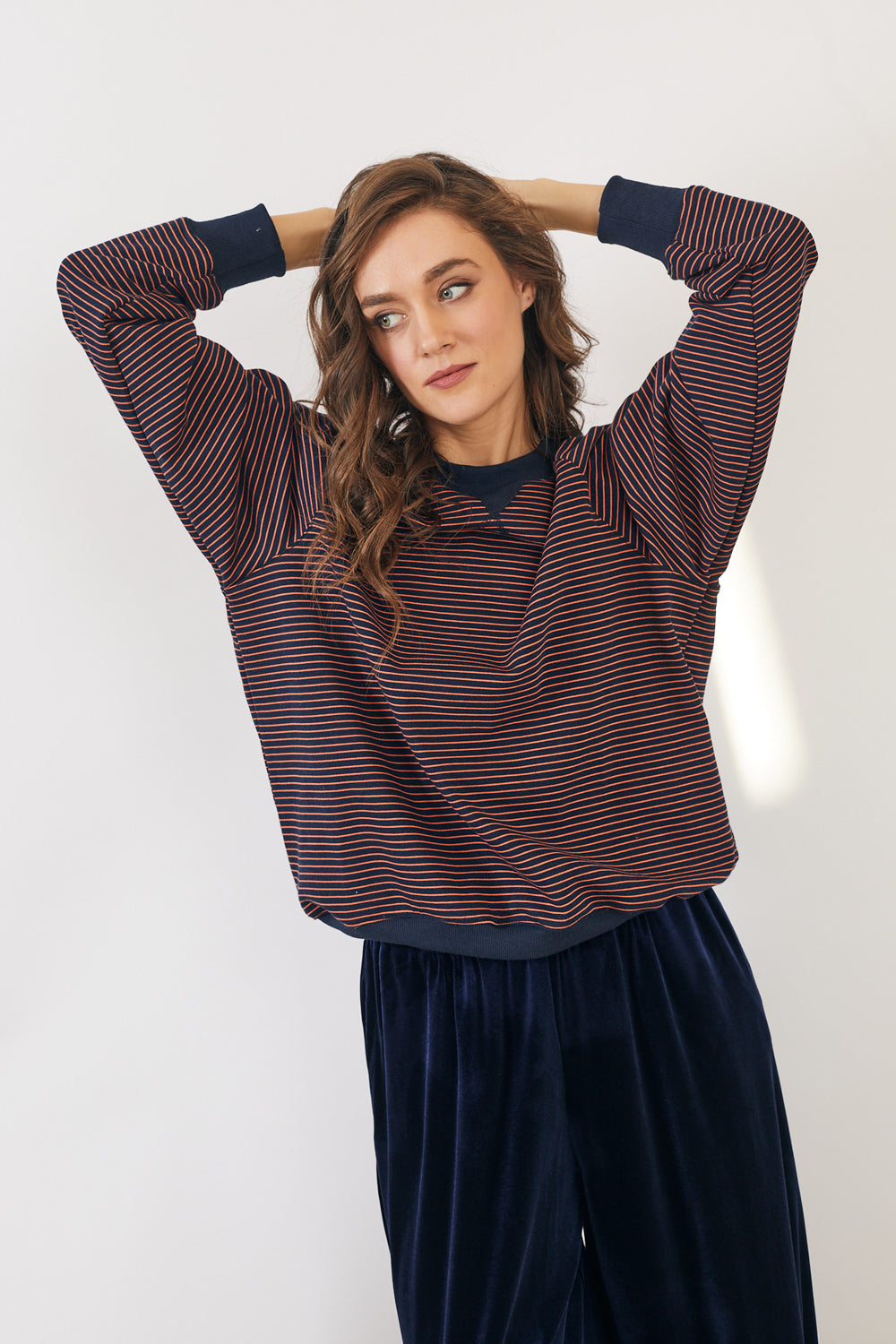 סווטשירט בילי פסים אדום