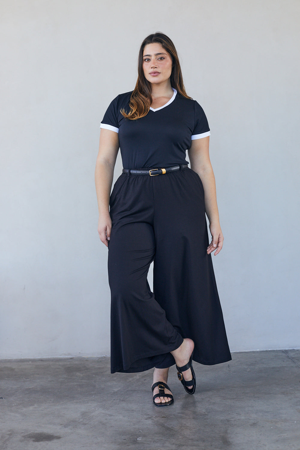 מכנסיים אוליביה מודל שחור