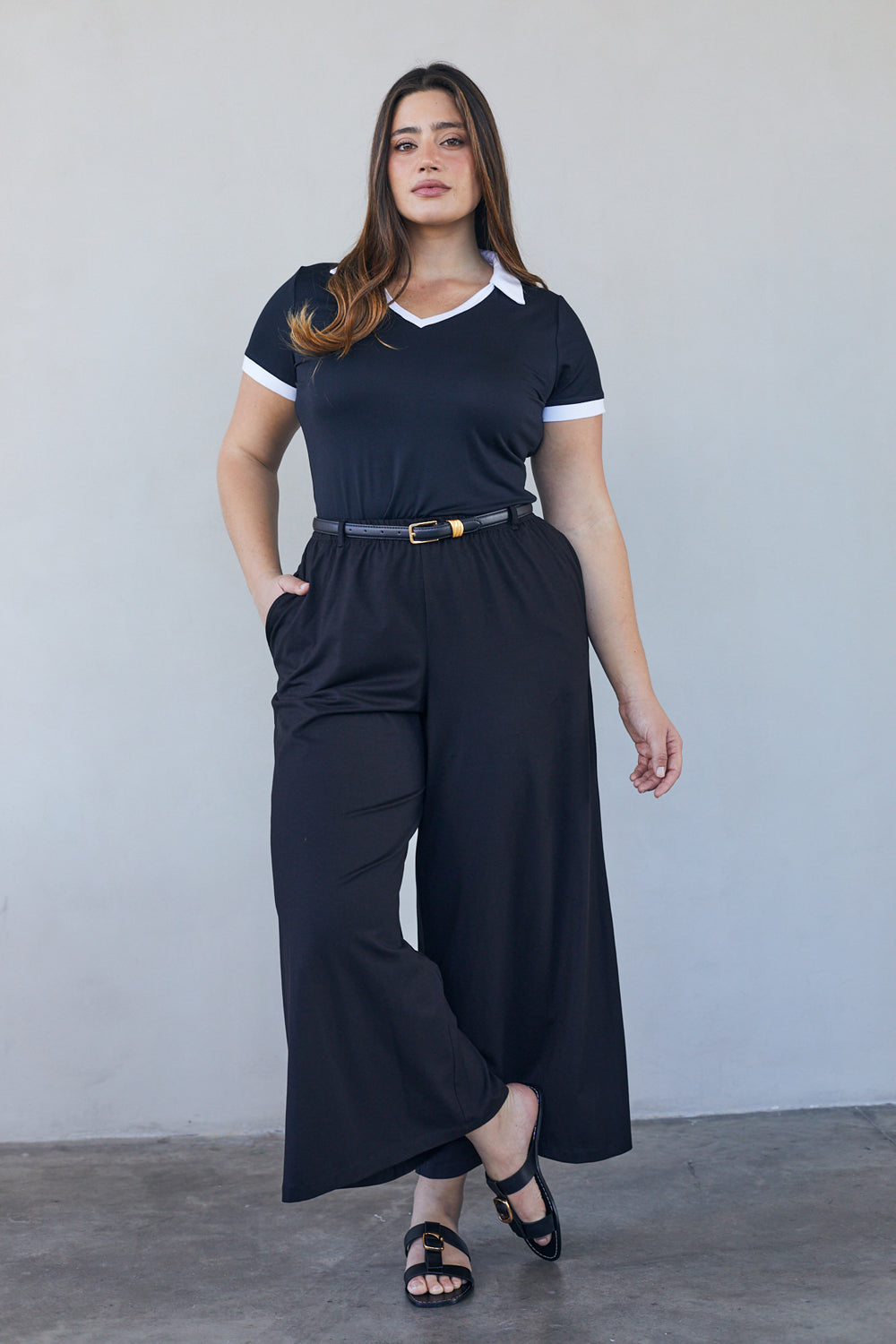 מכנסיים אוליביה מודל שחור