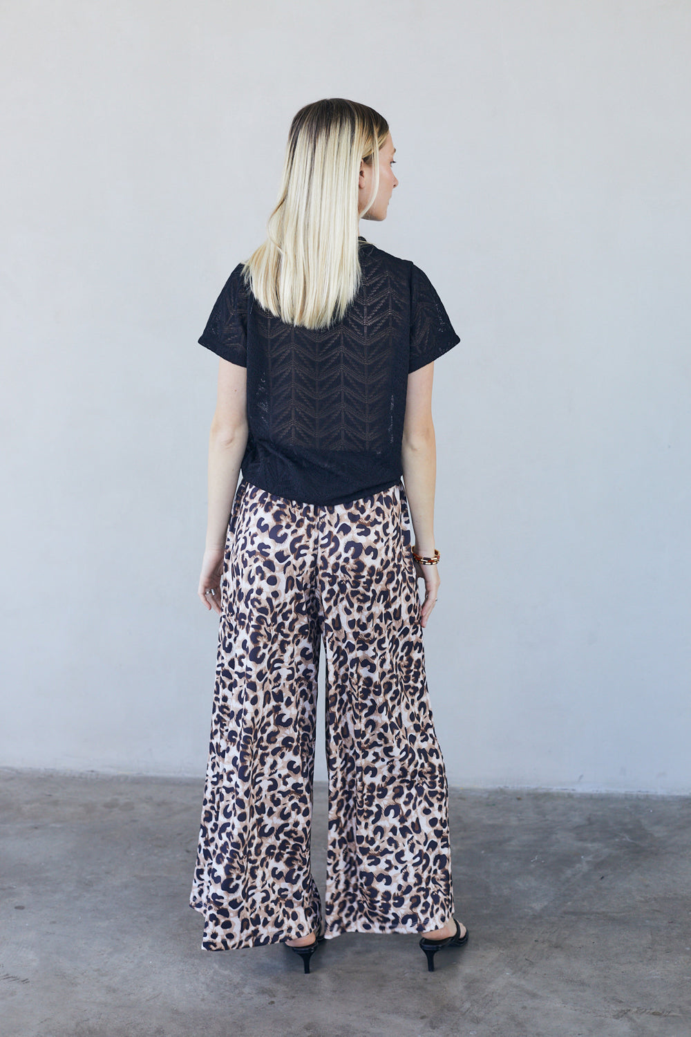 מכנסיים אוליביה ריב מנומר