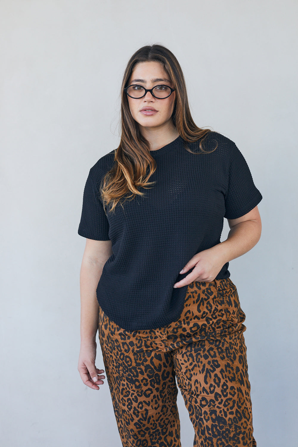 טי שירט מושלמת סריג שחור