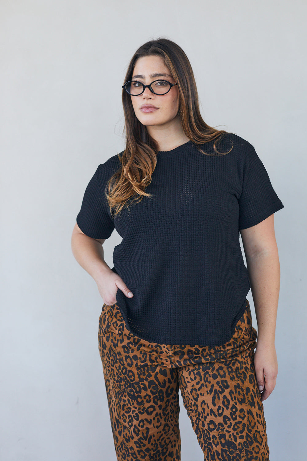 טי שירט מושלמת סריג שחור