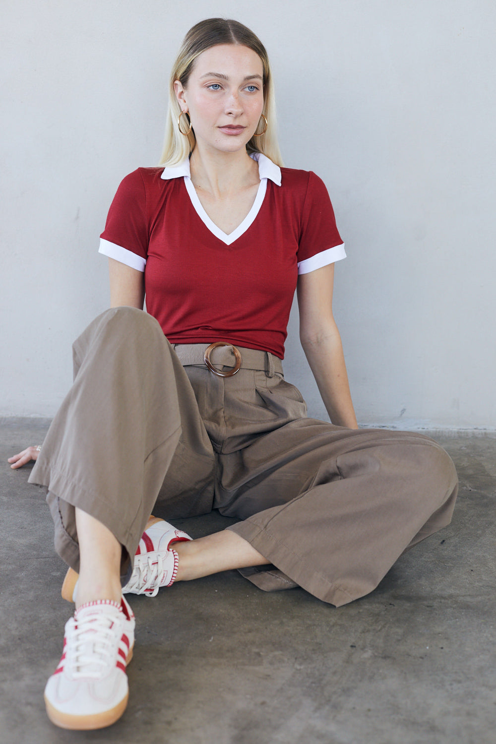 טי שירט טנסי אדום לבן