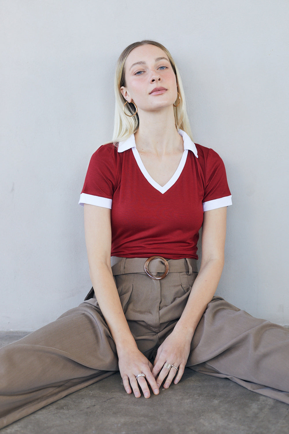 טי שירט טנסי אדום לבן