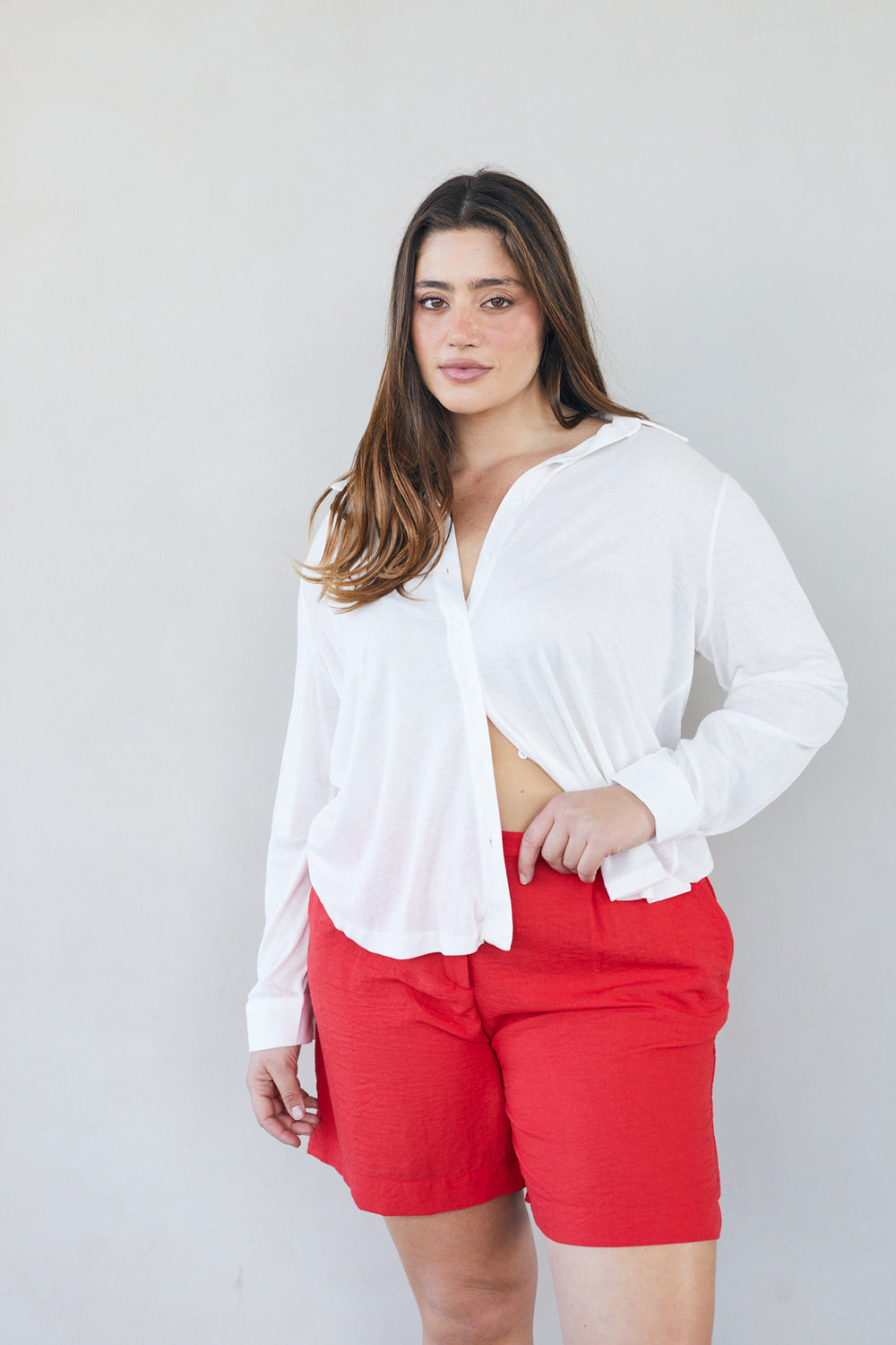 חולצת ולרי סריג לבן