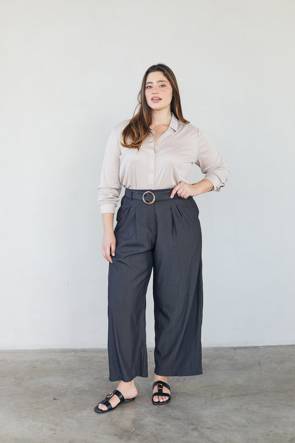 חולצת ולרי סריג מוקה