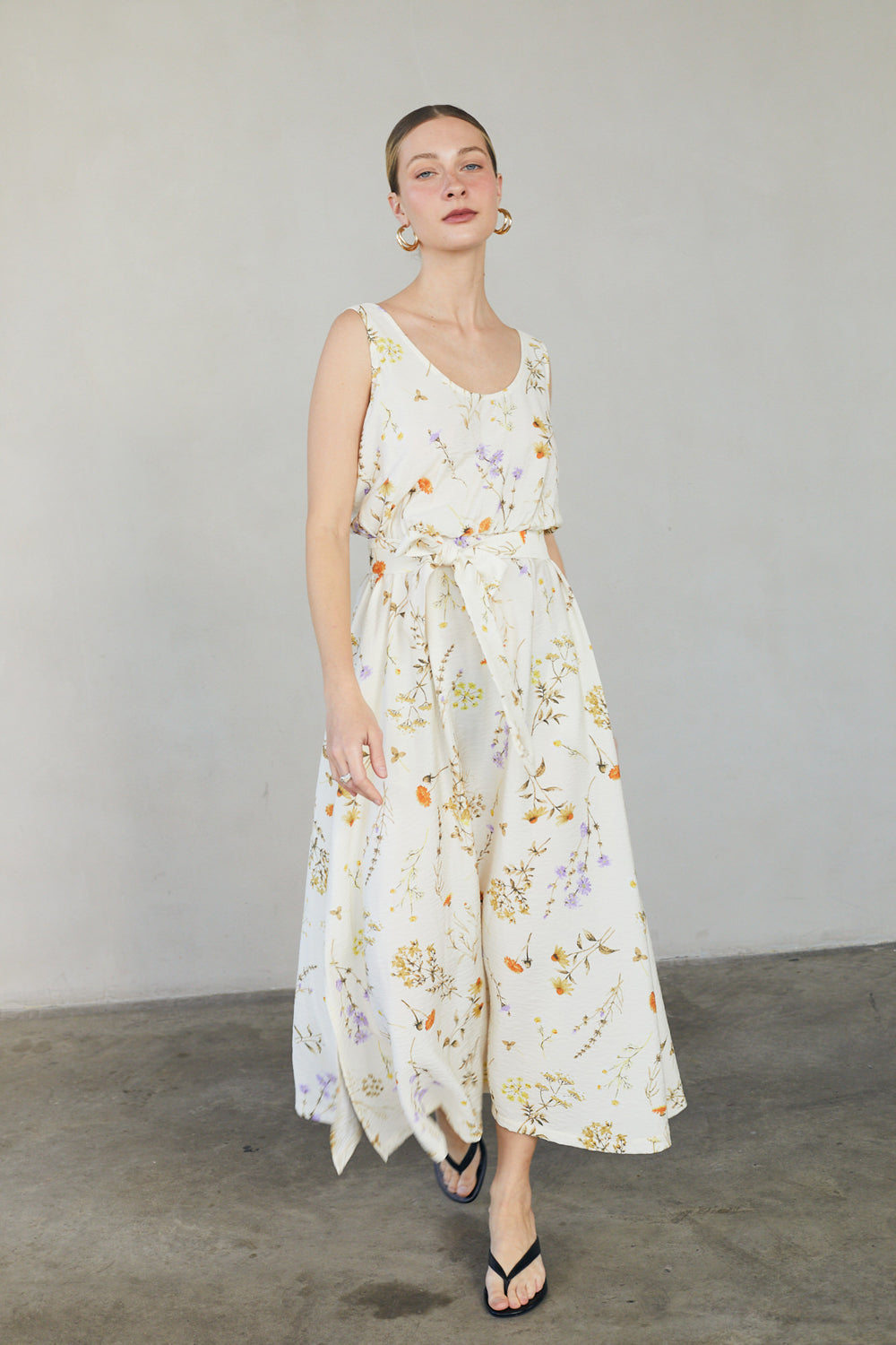 שמלת מקסי פרחונית 
