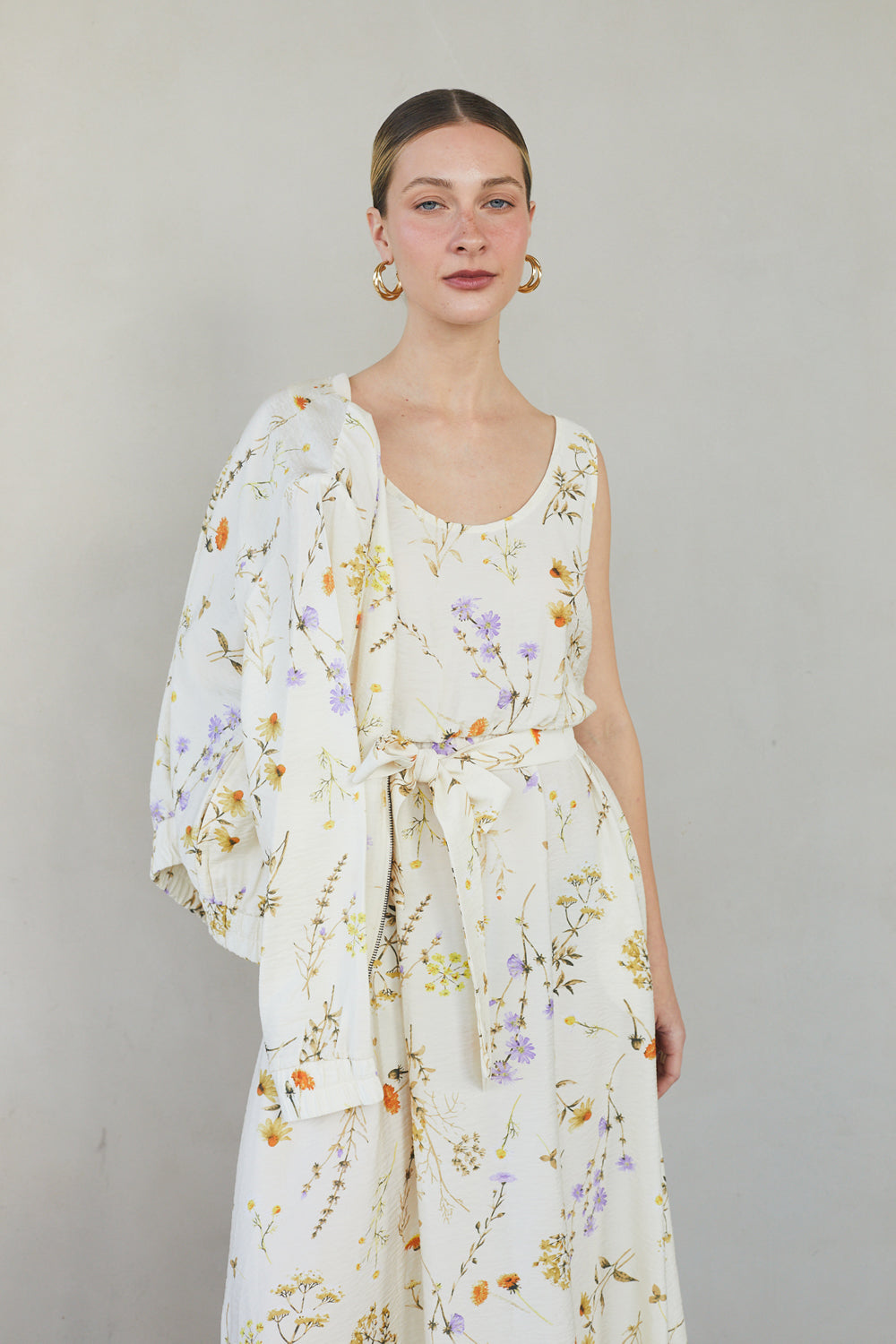 שמלת גרטה מקסי פרחונית בהירה