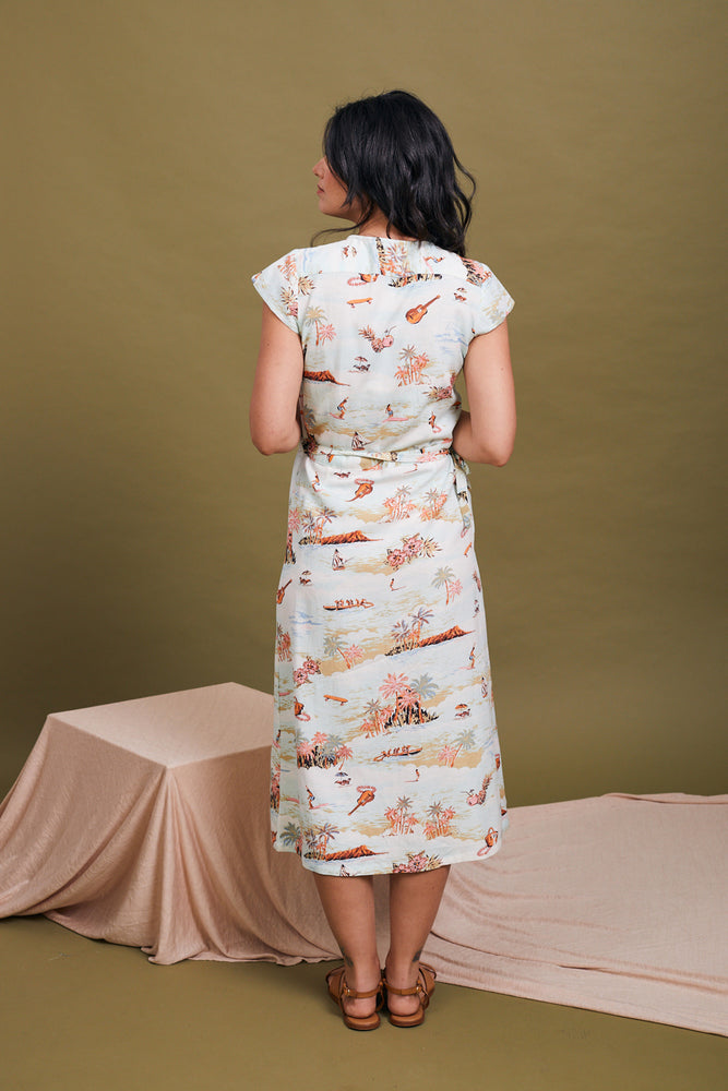 שמלת לוסיה הדפס הוואי