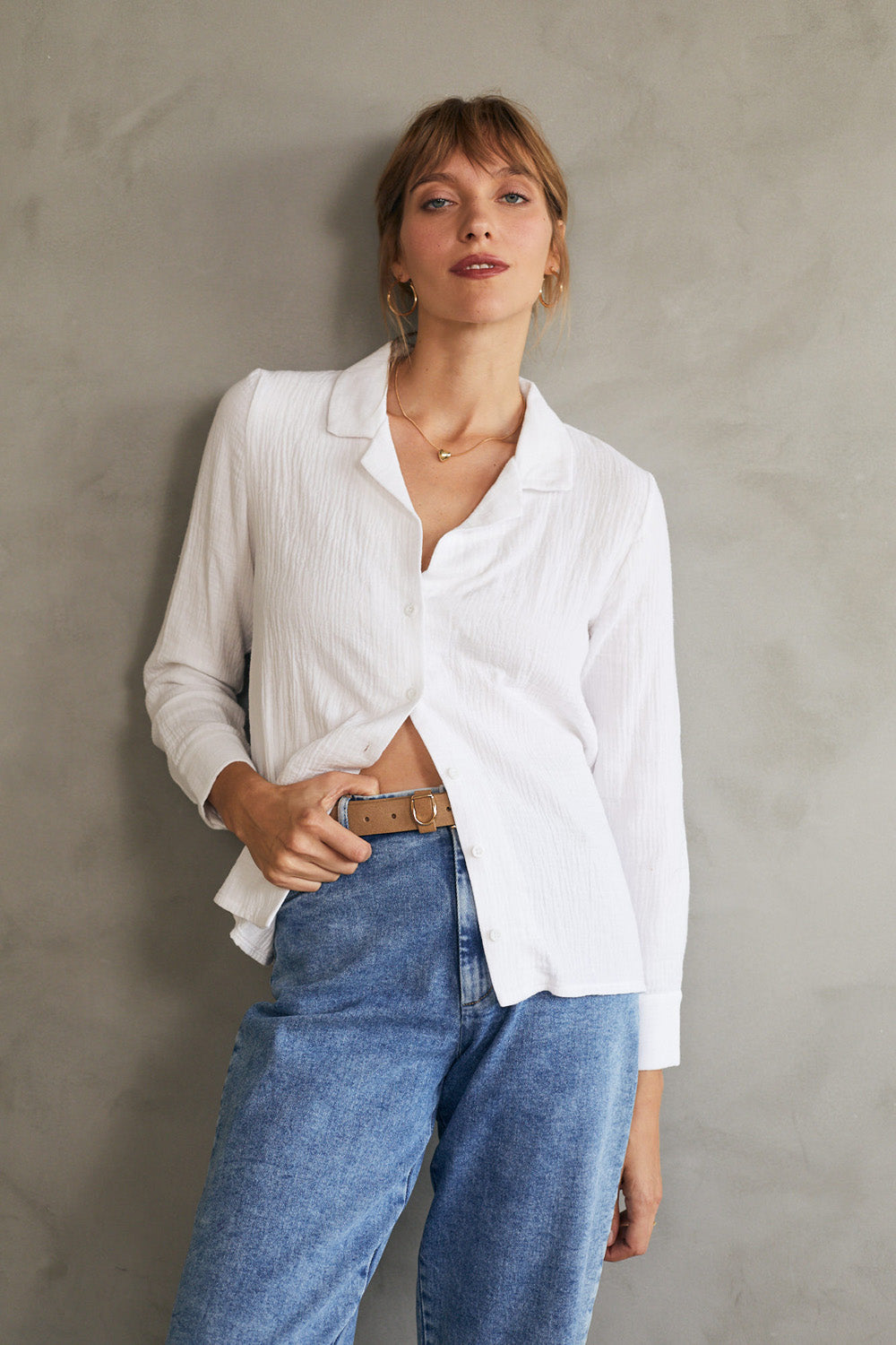 חולצת מולי טטרא לבנה