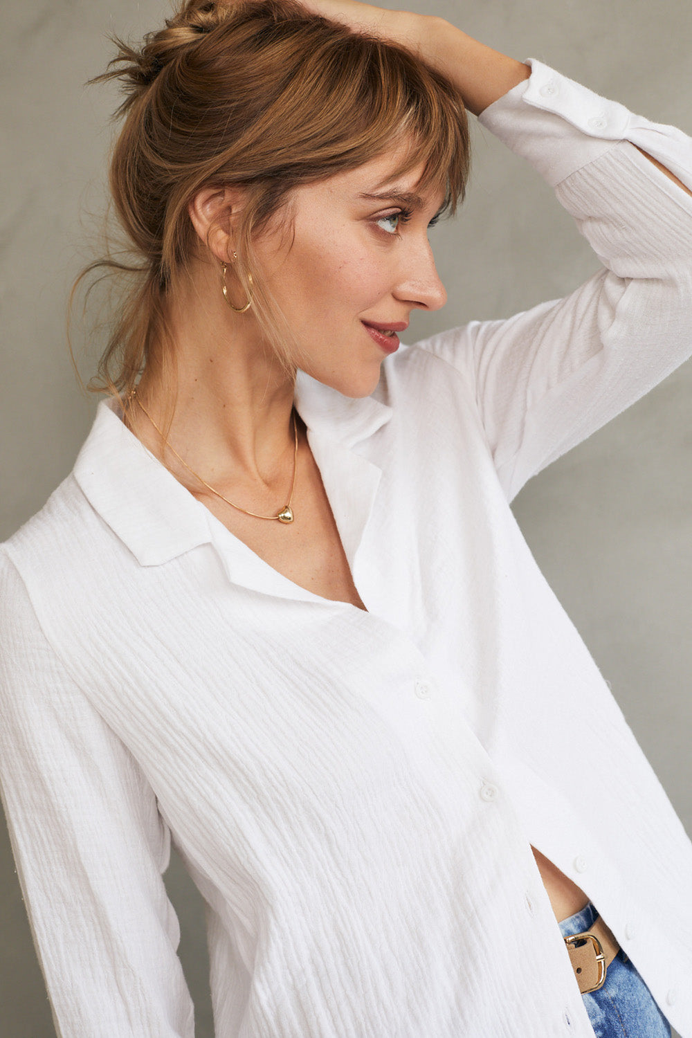 חולצת מולי טטרא לבנה