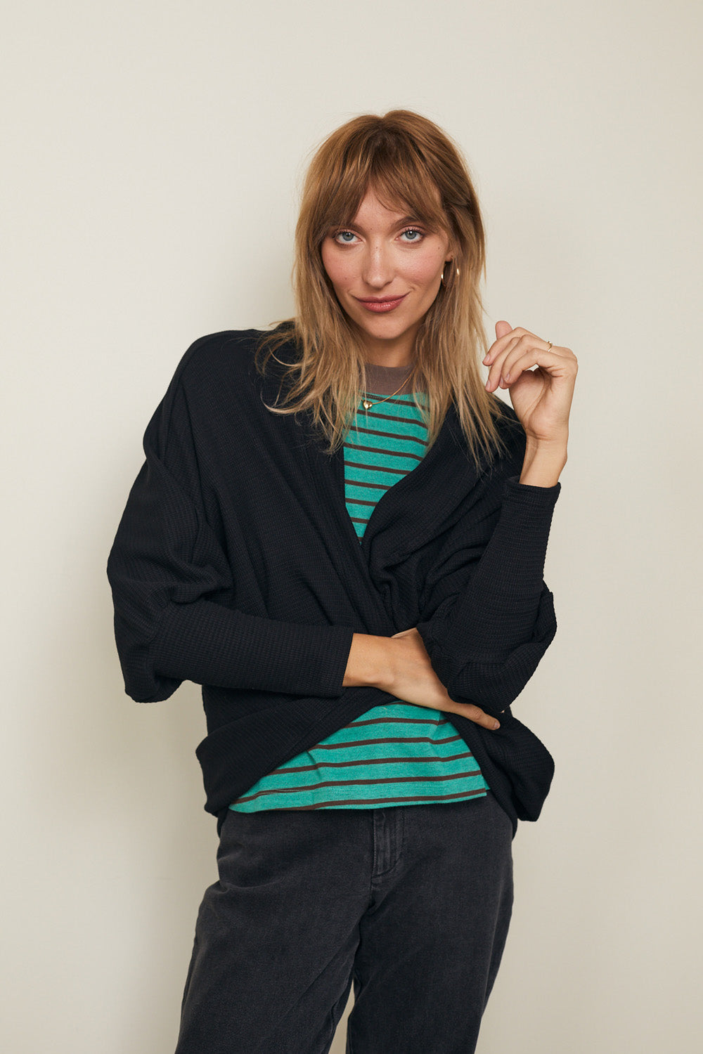 Black Penelope Cardigan 
