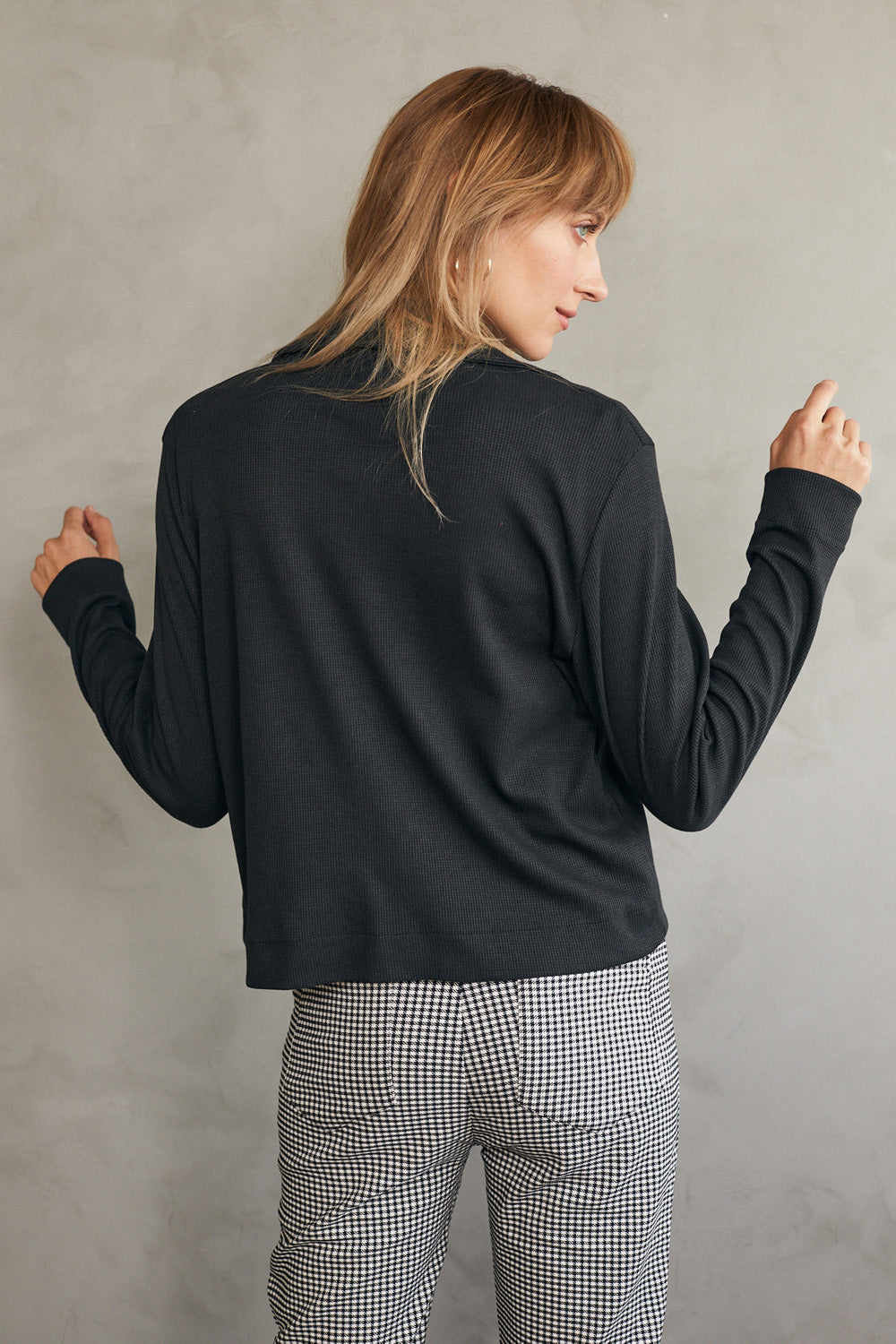 ג׳קט מרטינה שחור גרניט