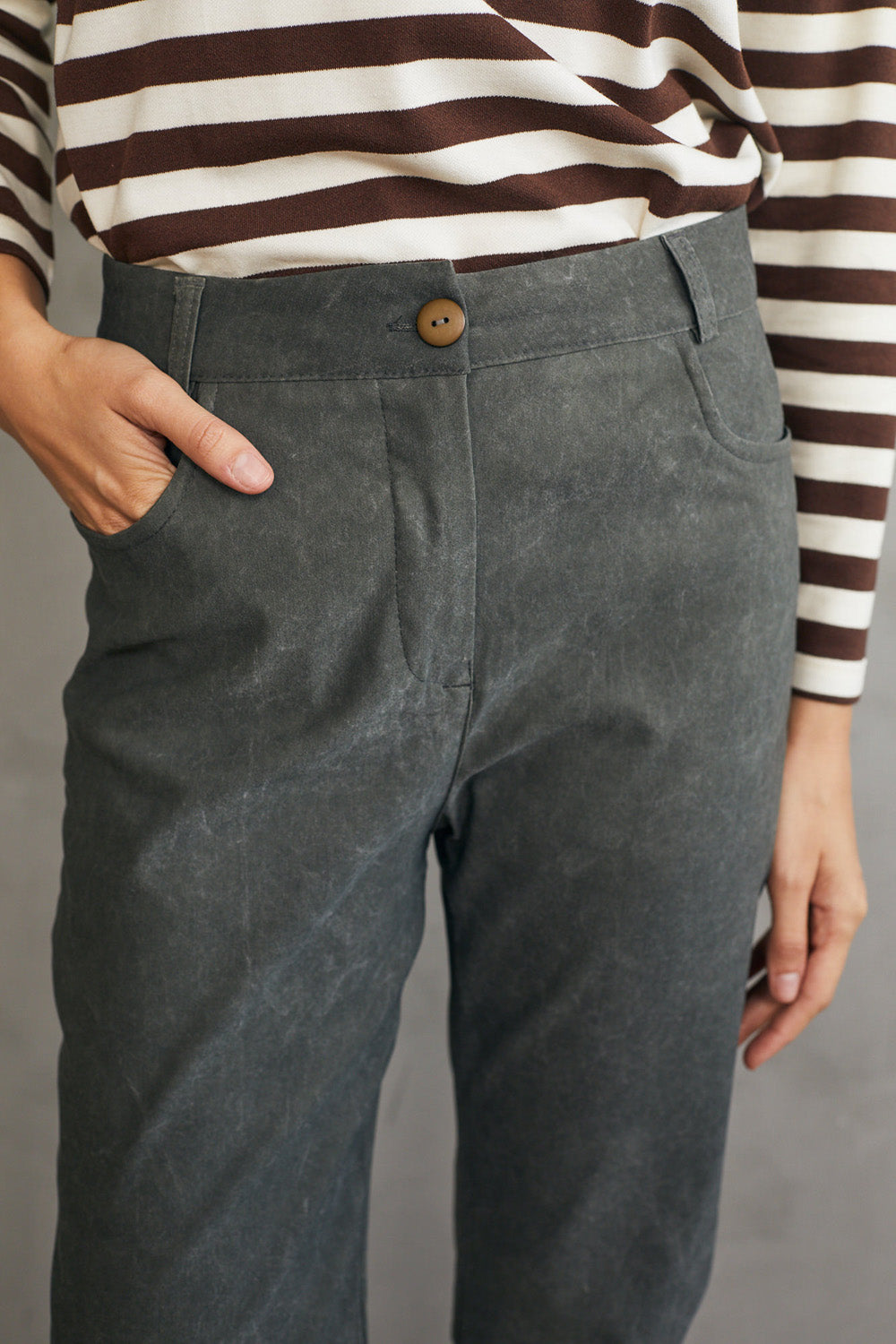 מכנסיים ריטה ירוק וואש