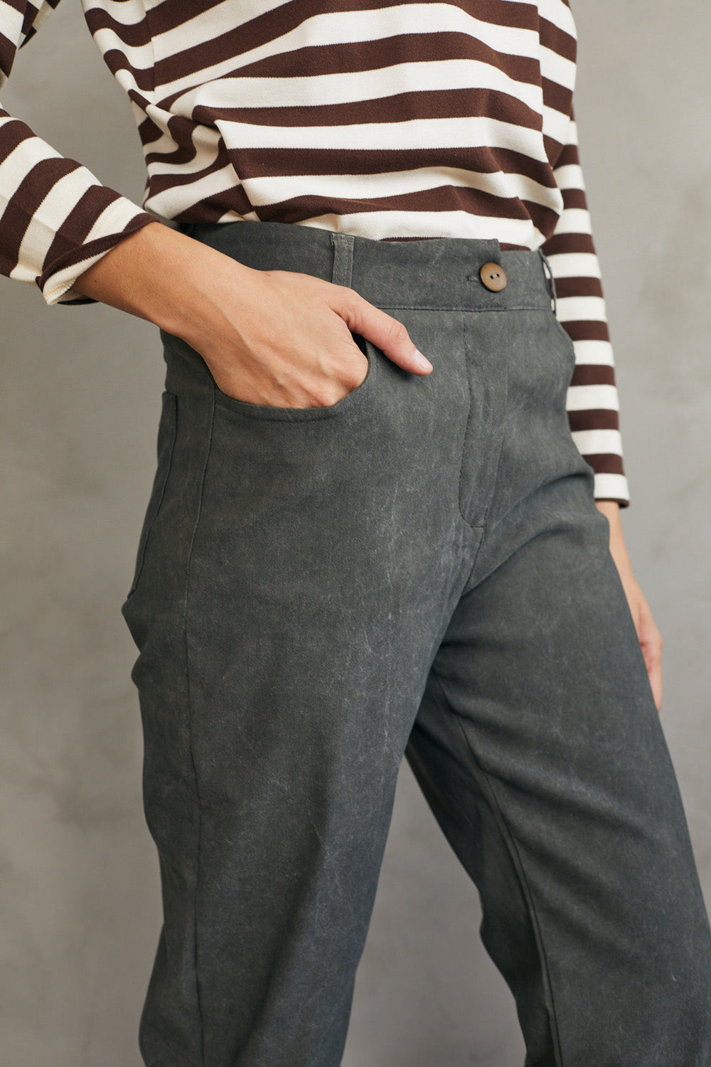 מכנסיים ריטה ירוק וואש