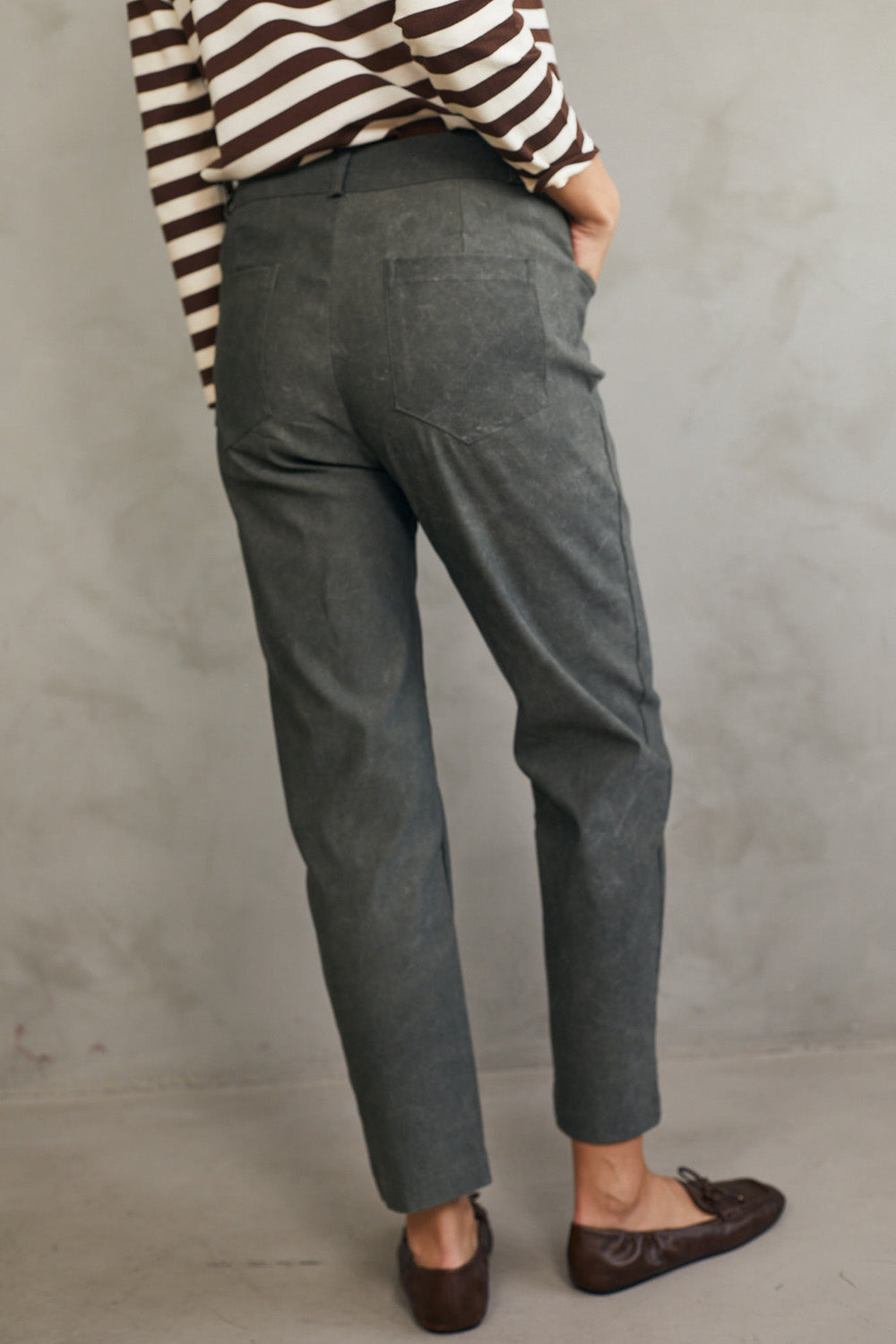 מכנסיים ריטה ירוק וואש