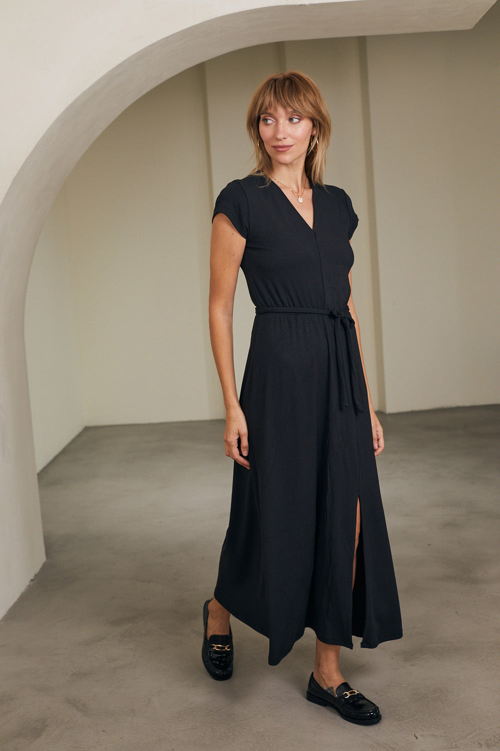 שמלת ססיליה מקסי שחורה