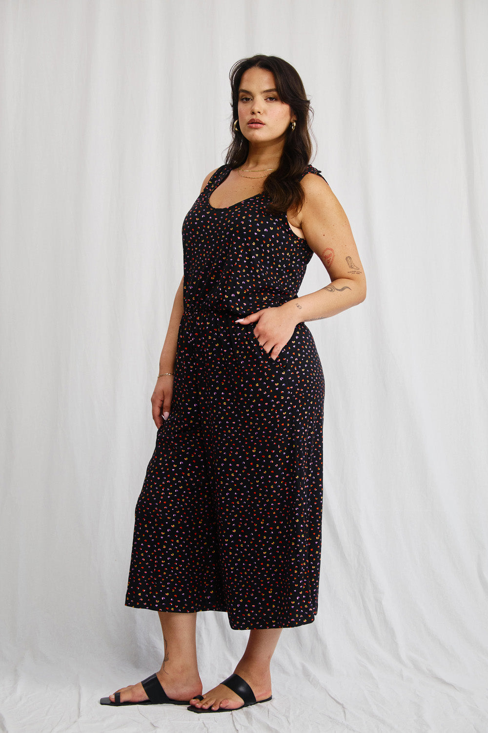 Pink brown Gwyneth overalls