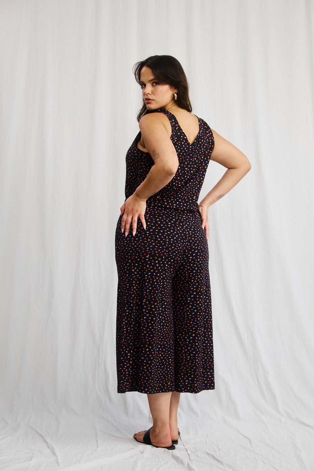 Pink brown Gwyneth overalls