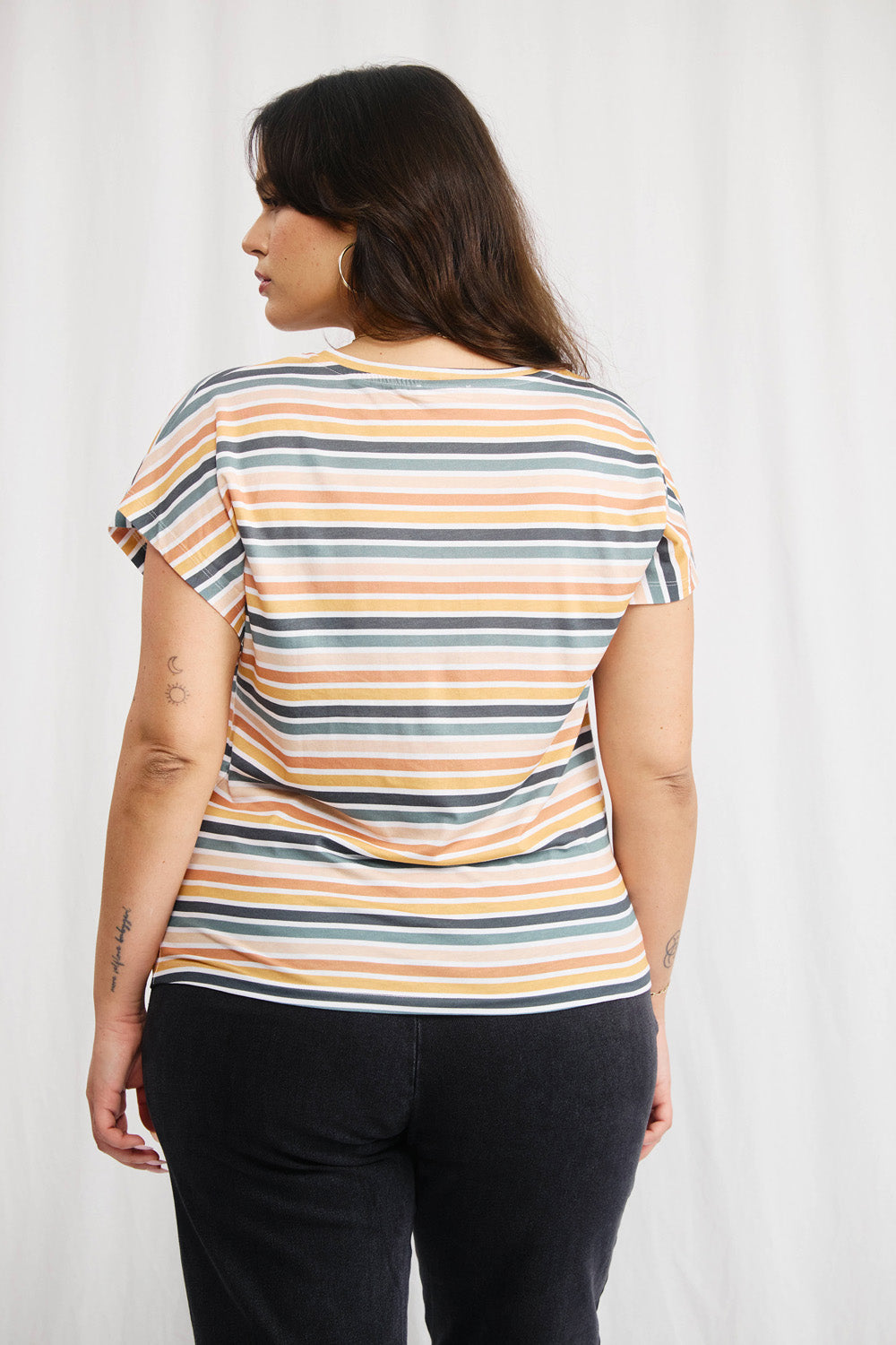 Green striped Alba t-shirt