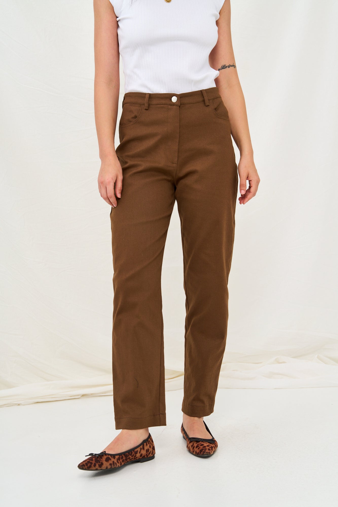 Alexa pants dark brown 