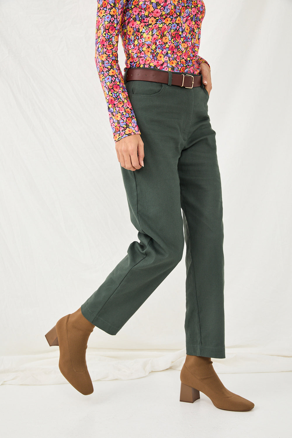 Alexa pants dark green 