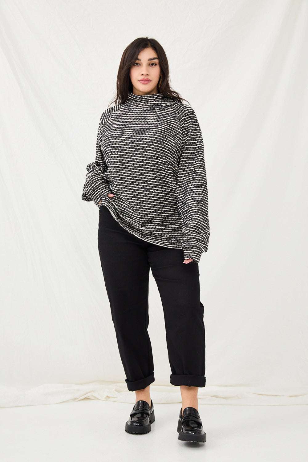 Black and white Melanie Bokla sweater 