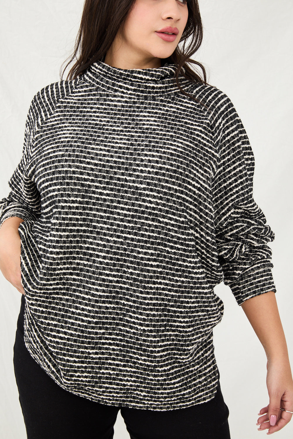 Black and white Melanie Bokla sweater 