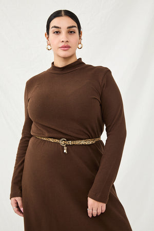 Pretty brown golf dress