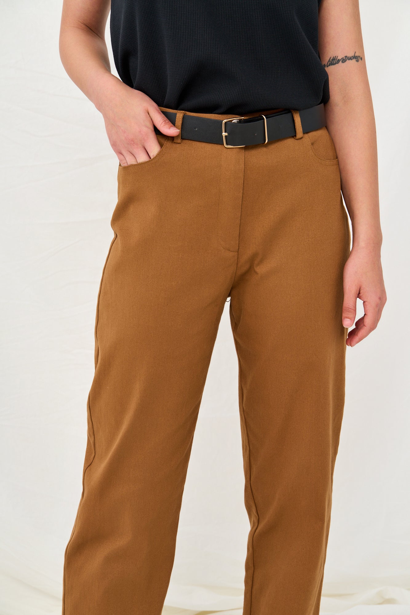 Alexa pants reddish brown 