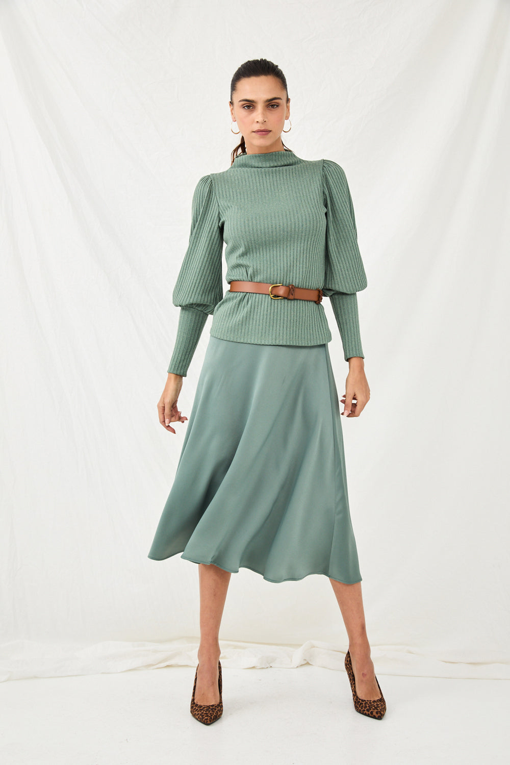 Lydia skirt, teal shade