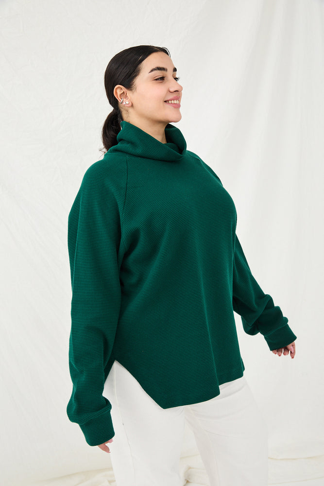 סוודר מלני ירוק