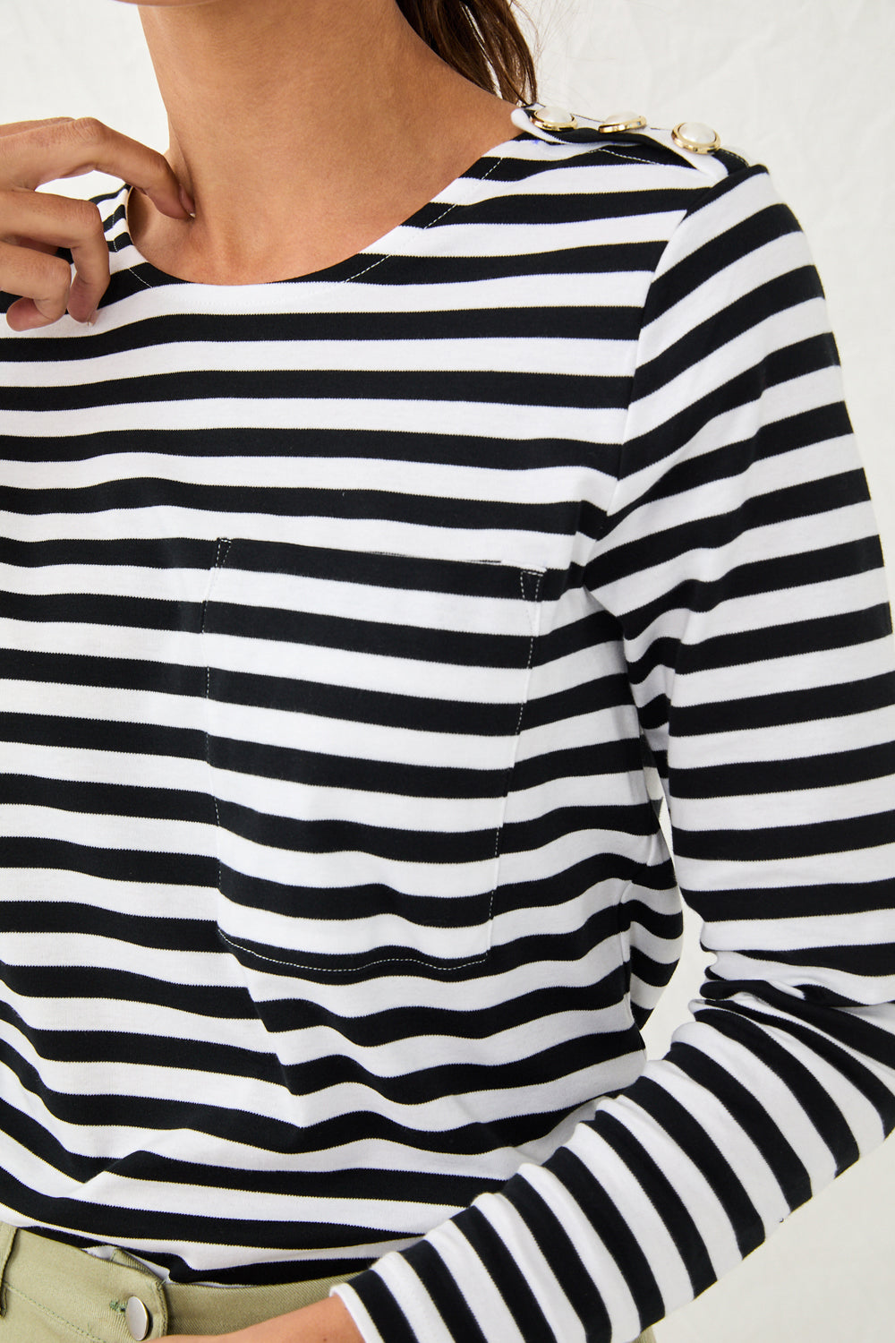 Black striped sailor shirt