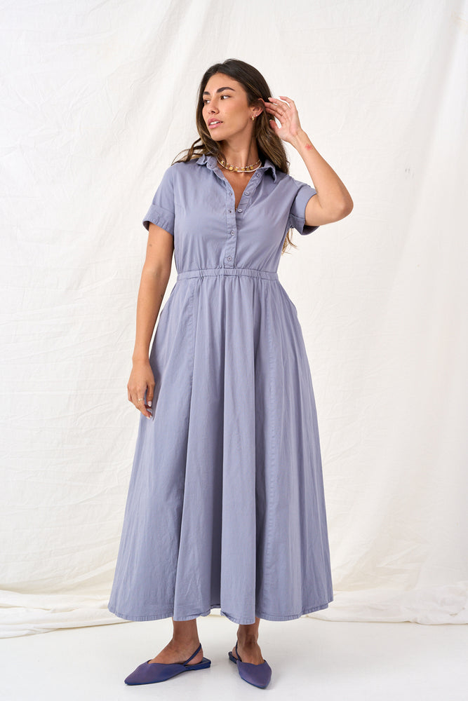 Stella gray maxi dress