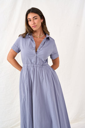 Stella gray maxi dress