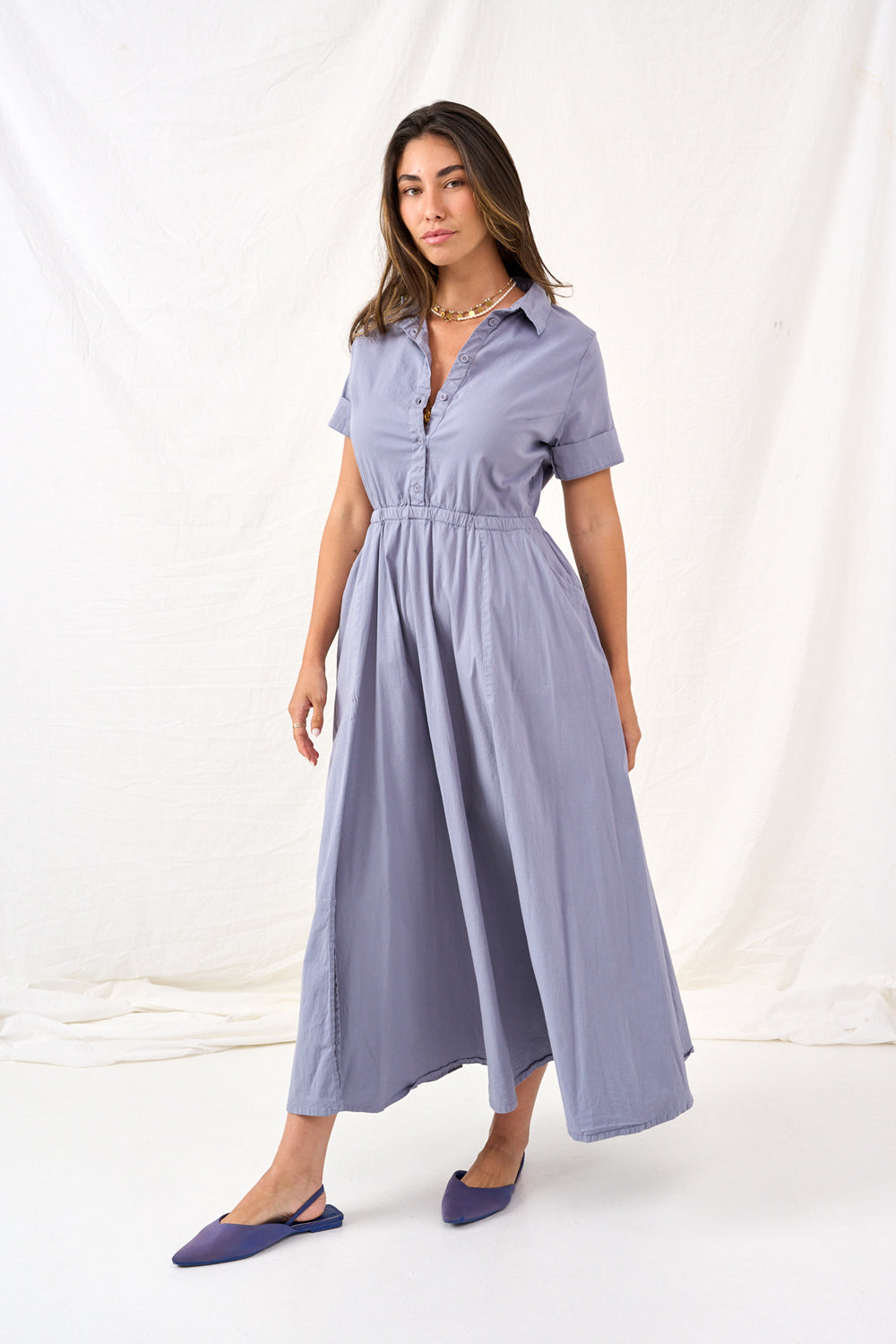 Stella gray maxi dress