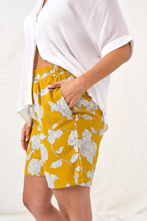 Yellow floral Lori pants