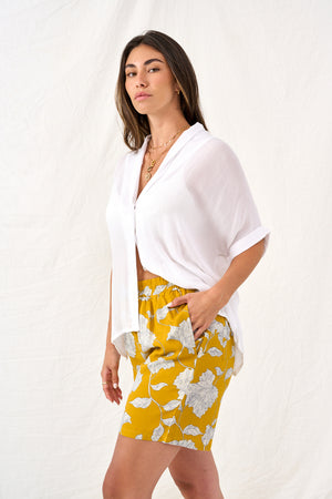 Yellow floral Lori pants