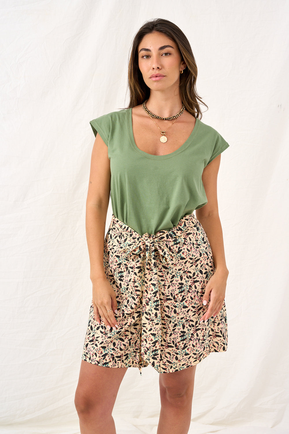 Loose T shirt green 