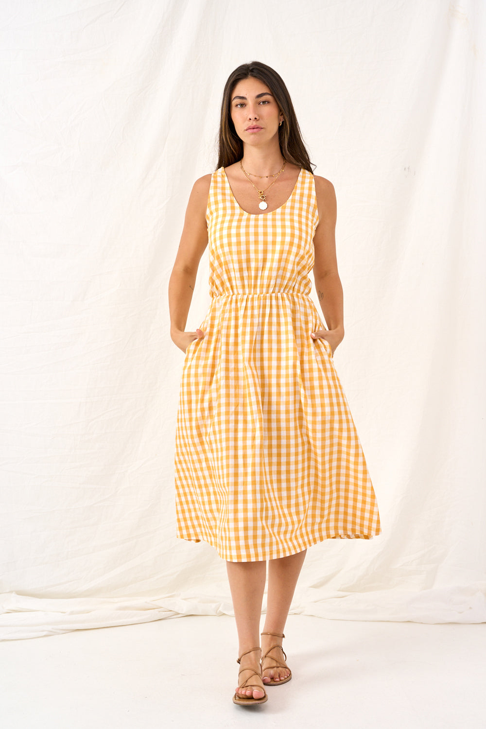 Plaid print Gertie dress