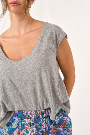 Loose T shirt gray 