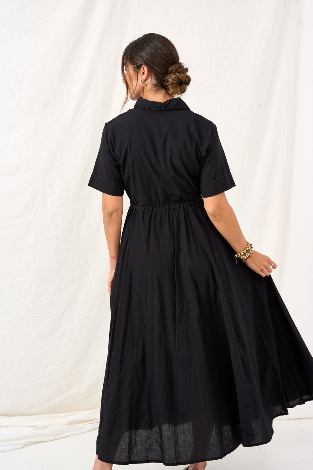 Stella black maxi dress