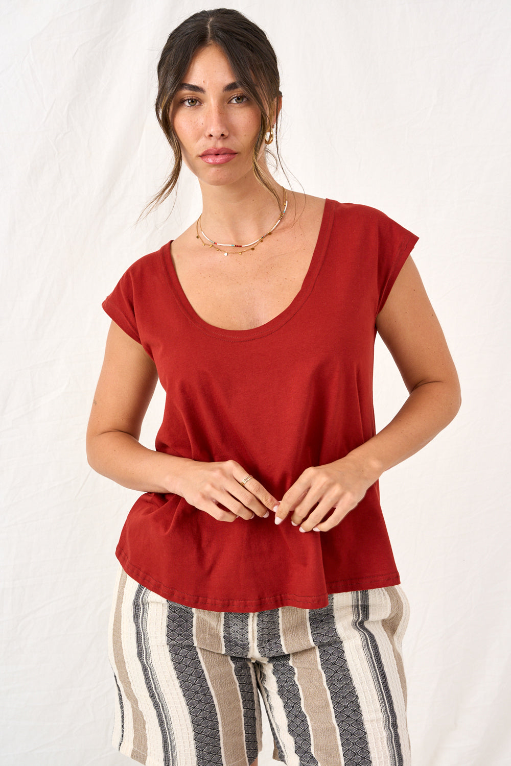 Loose T shirt red 