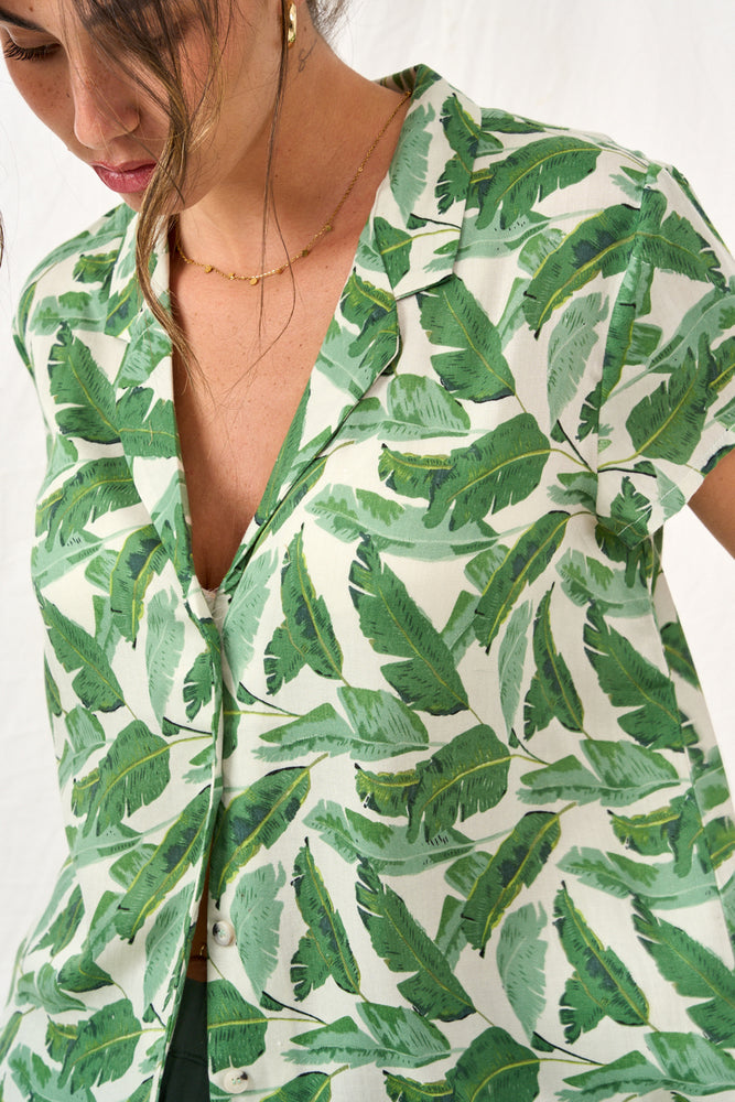 Tropical print Lucy shirt 