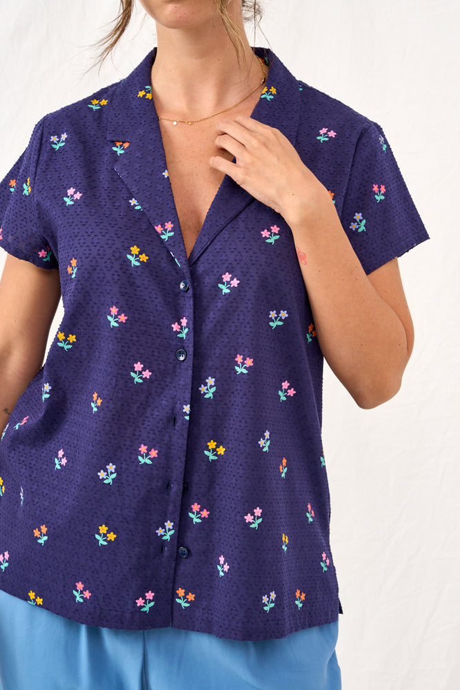 Blue floral Lucy shirt 