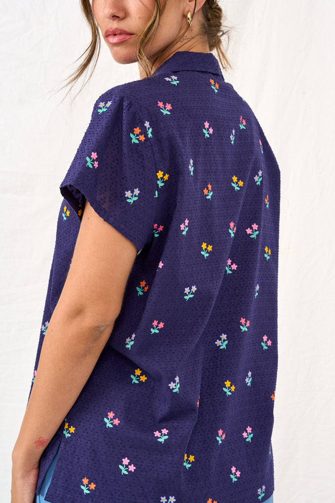 Blue floral Lucy shirt 