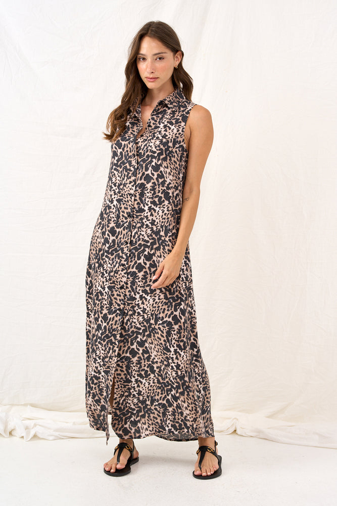 Dahlia maxi dress with polka dot print