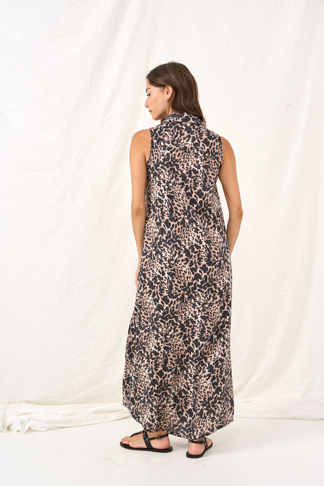 Dahlia maxi dress with polka dot print